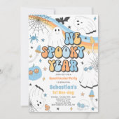 Invitation Halloween Super Cute Ghost 1er Anniversaire (Devant)