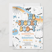 Invitation Halloween Super Cute Ghost 1er Anniversaire (Devant)