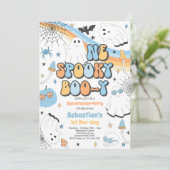Invitation Halloween Super Cute Ghost 1er Anniversaire (Debout devant)