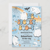 Invitation Halloween Super Cute Ghost 1er Anniversaire (Devant)