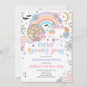 Invitation Halloween Super Cute Ghost 1er Anniversaire (Devant)