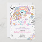Invitation Halloween Super Cute Ghost 1er Anniversaire (Devant)