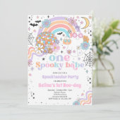 Invitation Halloween Super Cute Ghost 1er Anniversaire (Debout devant)