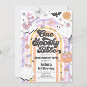 Invitation Halloween Super Cute Ghost 1er Anniversaire (Devant)