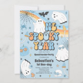 Invitation Halloween Super Cute Ghost 1er Anniversaire (Devant)