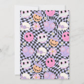 Invitation Halloween Super Cute Ghost 1er Anniversaire (Dos)