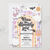 Invitation Halloween Super Cute Ghost 1er Anniversaire (Devant)
