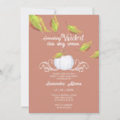 Invitation Halloween Sweet 16 Anniversaire de fête Terracotta (Devant)