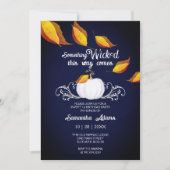 Invitation Halloween Sweet 16 Anniversaire fête Orange (Devant)