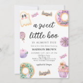Invitation Halloween Sweet Little Boo Baby shower (Devant)