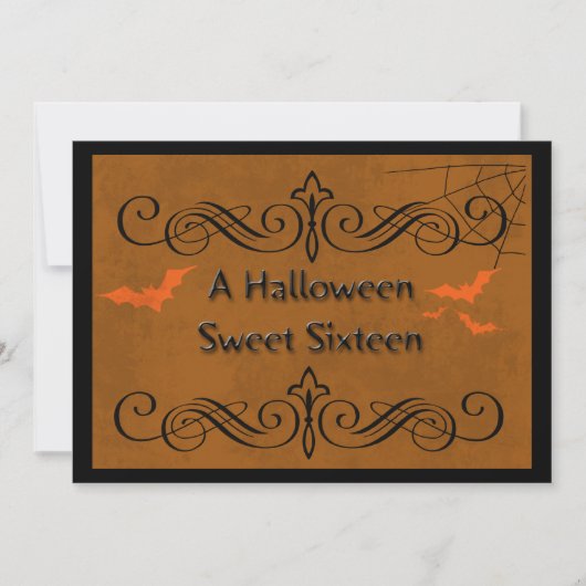 Invitation Halloween Sweet Seize (Devant)