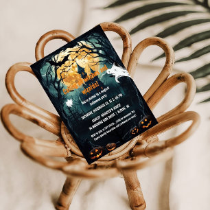 Invitation Halloween Témoins de réchauffement de la maison et