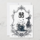 Invitation Halloween Thème bébé brasse Baby shower noir (Dos)