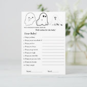 Invitation Halloween thèmes souhaits pour le jeu de baby show (Debout devant)