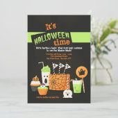 Invitation Halloween traite l'invitation (Debout devant)