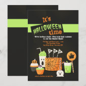 Invitation Halloween traite l'invitation (Devant / Derrière)