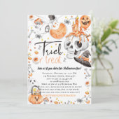 Invitation Halloween Trick Ou Treat Party (Debout devant)
