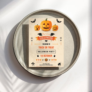 Invitation Halloween Trick ou Treat Party