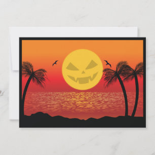 Invitation Halloween tropical