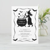 Invitation Halloween Un bébé brasse du Baby shower (Debout devant)