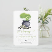 Invitation Halloween Un bébé est en train de brasser le Baby  (Debout devant)