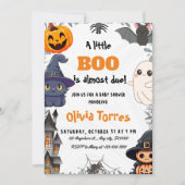 Invitation Halloween Un Petit Baby shower De Boo (Devant)