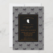 Invitation Halloween Un Petit Boo Baby shower Coquette (Devant)