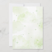 Invitation Halloween verte Un bébé brasse Baby shower (Dos)