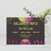 Invitation Halloween vintage (Debout devant)
