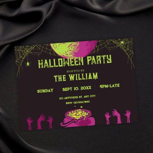 Invitation Halloween vintage 