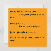 Invitation Halloween vintage (Dos)
