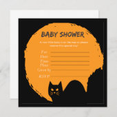 Invitation Halloween vintage (Devant / Derrière)