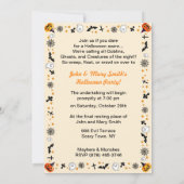 Invitation Halloween vintage Fun Little Witch (Dos)