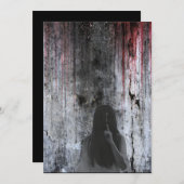 Invitation halloween vintage gothique (Devant / Derrière)