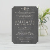 Invitation Halloween vintage pour adultes (Debout devant)