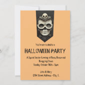 Invitation Halloween Vintage SteamPunk Adulte (Dos)