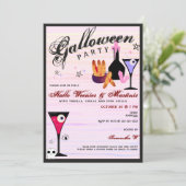 Invitation Halloween Weenies & Martinis Soirée de Goules Somb (Debout devant)