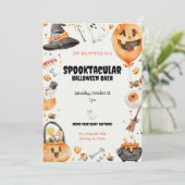 Invitation Halloween Whimsical 'Spooktacular' (Debout devant)