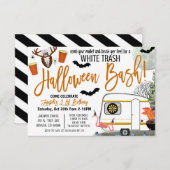 Invitation Halloween White Trash Bash (Devant / Derrière)