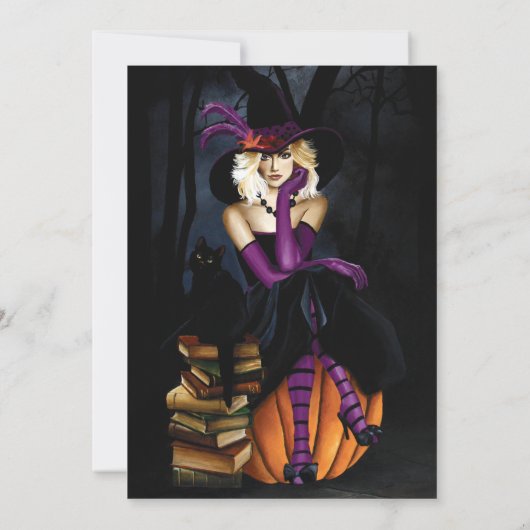 Invitation Halloween Witch (Dos)