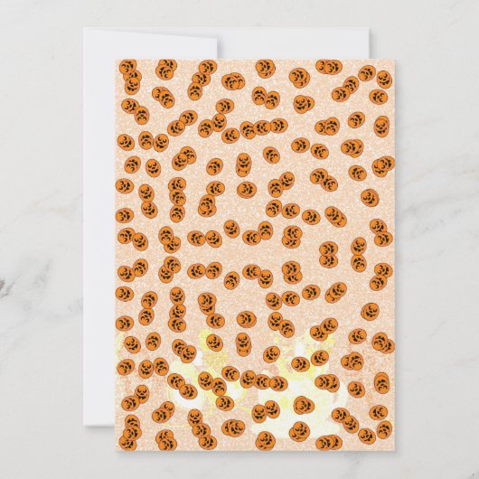 Invitation Halloween Witch Bash Jack-o'-lantern fête d'annive (Dos)