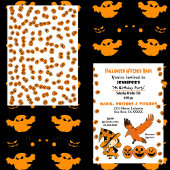 Invitation Halloween Witch Bash Jack-o'-lantern fête d'annive