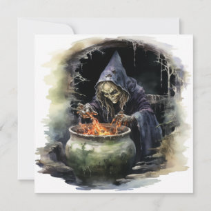 Invitation Halloween "Witch & Whiskey Whirl"