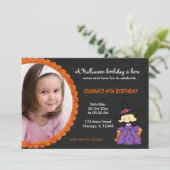 Invitation Halloween Witchy Anniversaire (Debout devant)