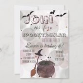 Invitation Halloween Witchy Anniversaire (Devant)
