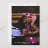 Invitation Hallowen Gothic Skuls Tarot Le Mariage des amoureu (Dos)