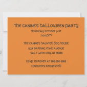INVITATION HALLOWEWEEN FÊTE D'INVITATION, CHIENS COMME DES GH (Dos)