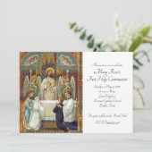 Invitation Halte dans la première communion de crainte (Debout devant)