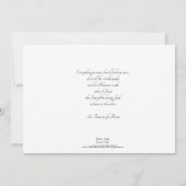 Invitation Halte dans la première communion de crainte (Dos)