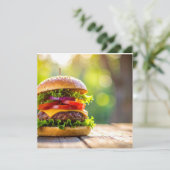 Invitation hamburger (Debout devant)